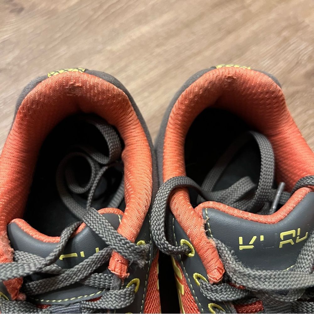 KURU Chicane Mesh Orthopedic Hiking Shoes Size 6 Orange Grey Plantar Fasciitis - Picture 7 of 8